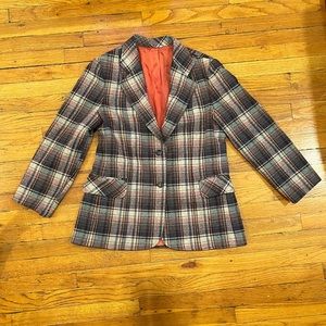 Vintage plaid blazer